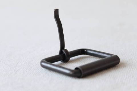 Rollschnallen- Eisen geschw&auml;rzt - 40 mm 334-A - Bild: A2